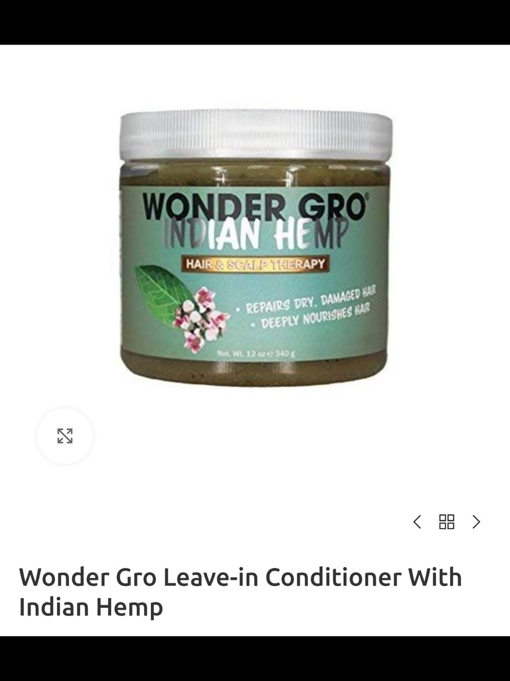 Indian Hemp Leave-In Conditioner - Green